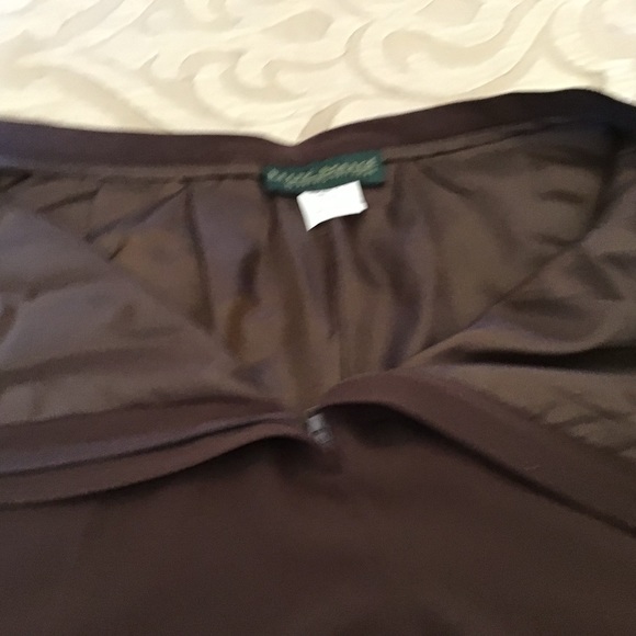 BEAUTIFUL BROWN PANT SUIT, 14 , fully lined both jacket and pants, very stylish - Picture 6 of 13